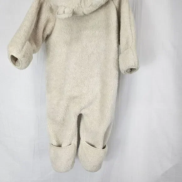 L.l. Bean Ivory Pram Snow Suit Baby Infant Size 6-12M - Picture 6 of 8